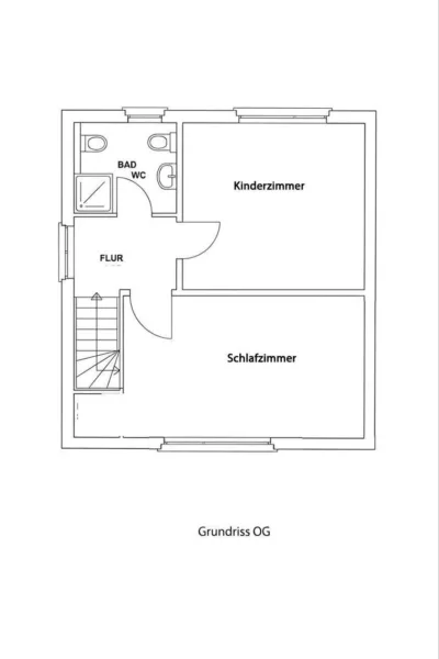 Gepflegtes Reihenendhaus mit modernem Wohnkomfort und schönem Garten in Wassenberg-Rothenbach - Grundriss OG (6428)