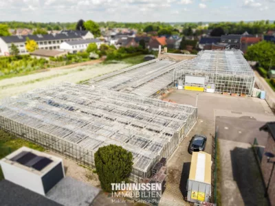 Raum für Ideen: Wohn- und Geschäftshaus mit großem Hallenpotenzial in Heinsberg-Kirchhoven - Gewächshäuser (2794)