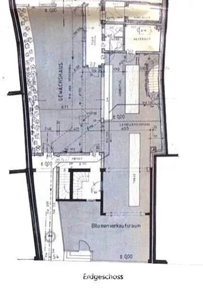Raum für Ideen: Wohn- und Geschäftshaus mit großem Hallenpotenzial in Heinsberg-Kirchhoven - Grundriss-EG (2796)