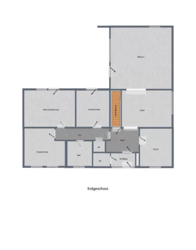 Bungalow mit Potenzial in ruhiger Waldrandlage von Selfkant-Schalbruch - Grundriss (6484)