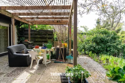 Bungalow mit Potenzial in ruhiger Waldrandlage von Selfkant-Schalbruch - Terrasse (6479)